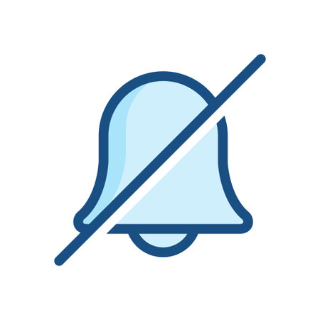 bell icon vector ring symbol icon vector design illustrationのイラスト素材