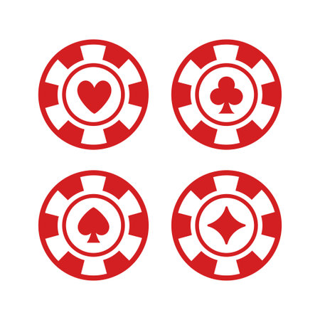 poker chip vector Design Symbol illustrationのイラスト素材