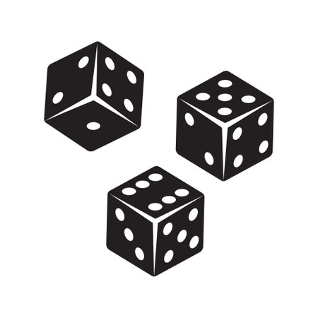 Dice Icon Vector Design Symbol illustrationのイラスト素材