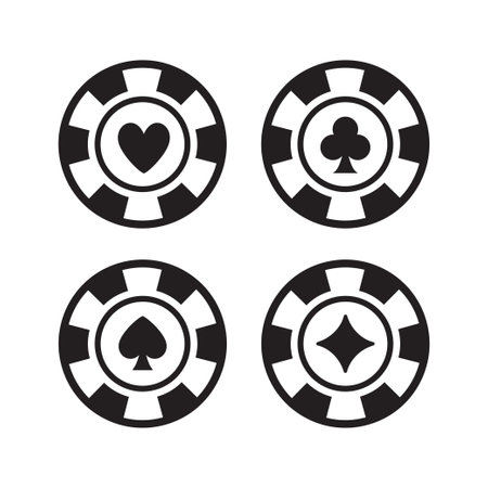 poker chip vector Design Symbol illustrationのイラスト素材