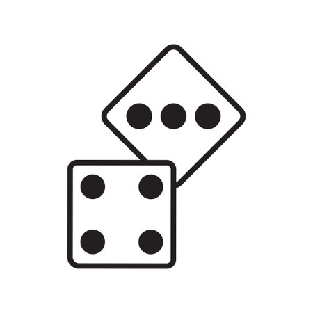 Dice Icon Vector Design Symbol illustrationのイラスト素材