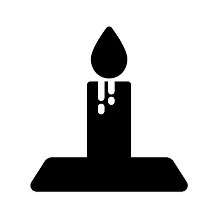 Simple Candle Icon design Illustrationのイラスト素材
