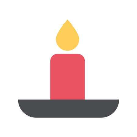 Simple Candle Icon design Illustrationのイラスト素材