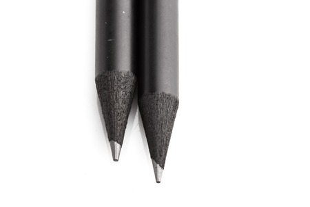 Black pencil isolated on white background