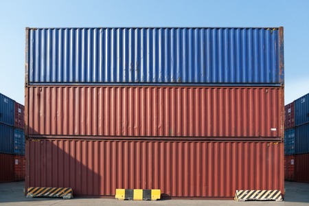 Containers waiting to be loaded