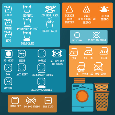 Laundry And Washing Icons setの写真素材