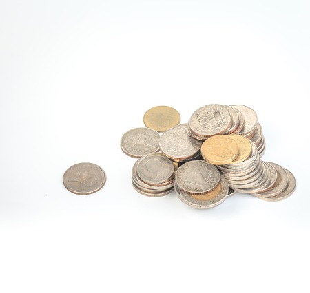 several money stacks
