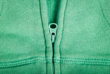 Close up of  zip partly openの写真素材