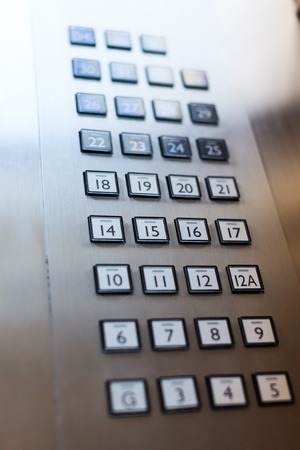 Elevator buttons panalの写真素材