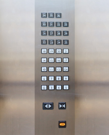 Elevator buttons panalの写真素材