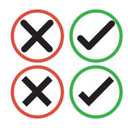 Check and close icon Outline Horseshoe Icon for website design, logoのイラスト素材