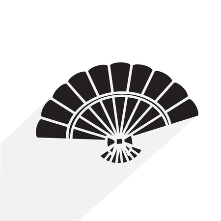 Folding fan chineseのイラスト素材