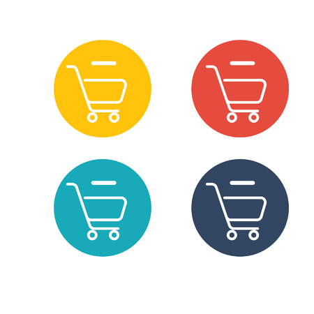 Outline Cart icon  Icon for website design, logoのイラスト素材