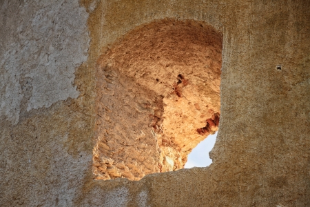 The original Mortello Tower at Punta Mortella on the coast of the Desert Des Agriates near St Florent, Corsicaの写真素材