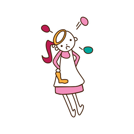 children illustration for kids backgroundのイラスト素材