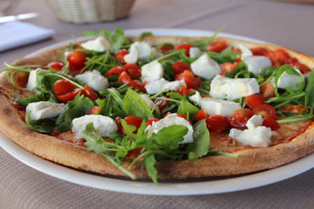 Salami Pizza Food Background