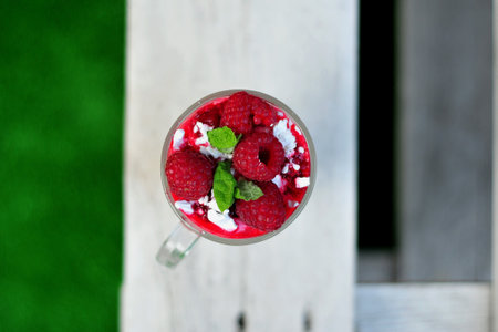 Raspberry Smoothie Cocktail Food Background