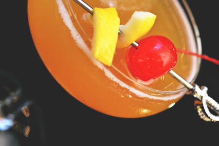 Delicious Cocktail Drink Food Backgroundの写真素材