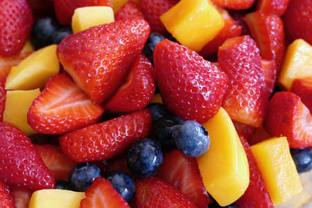 Delicious Fruit Salad Food Background