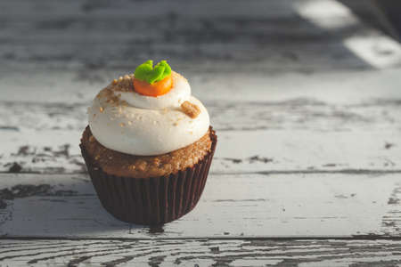Delicious Iced Cupcake Food Background