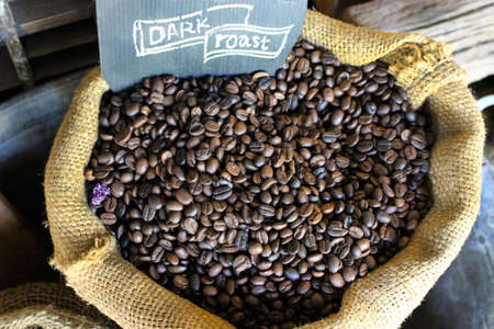 Coffee Beans Sack Food Background
