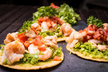 Shrimp Tacosの写真素材