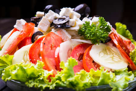 fresh vegetable saladの写真素材