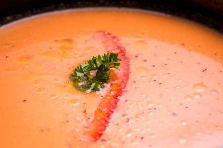 Gazpacho cold soupの写真素材