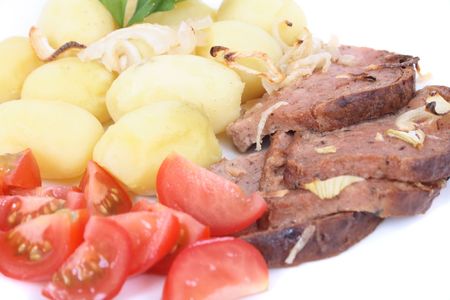 meat and potatoesの写真素材