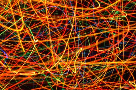  color lines background on the black backgroundの写真素材