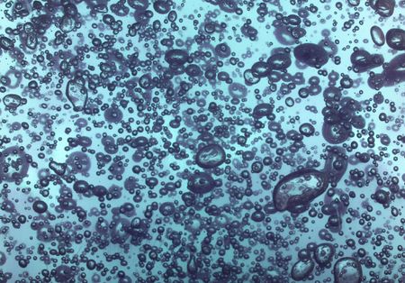 natural water texture with big bubbles of airの写真素材