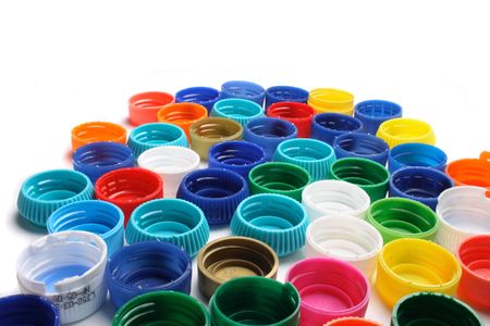color plastic background with green red yellow and blue 