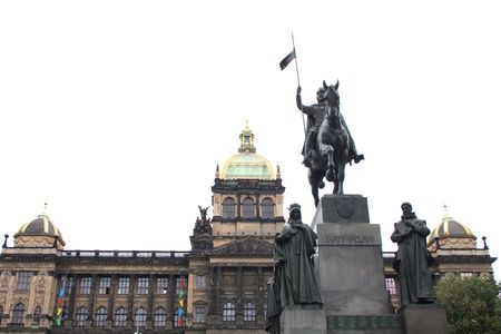 national museum in the Prague (capital of the Czech republic)の写真素材