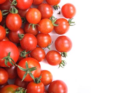 fresh natural vegetable background with tomatoes の写真素材