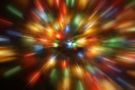 xmas background with lights on the black backgroundの写真素材