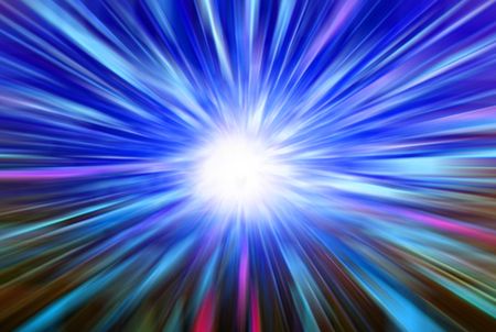 abstract blue background generated by the computer の写真素材