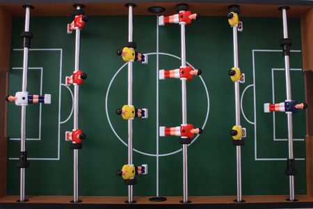  very nice green table soccer with players