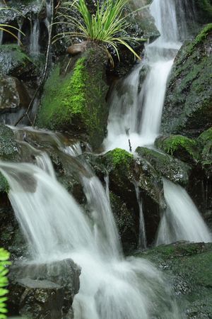 nice waterfalls from the green park Jesenikyの写真素材
