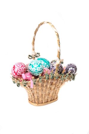 very nice art work from the eggs - easter czech traditionの写真素材