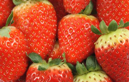 fruit red background from the fresh strawberriesの写真素材