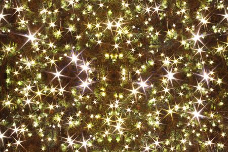 xmas tree (lights) as christmas backgroundの写真素材