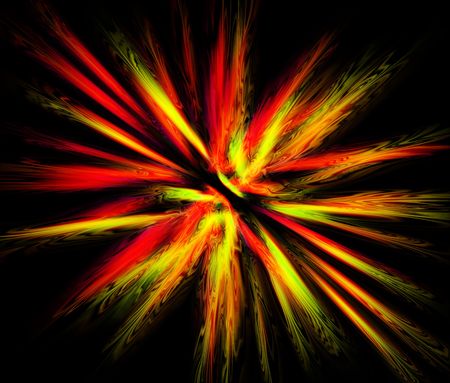abstract explosion background generated by the computerの写真素材