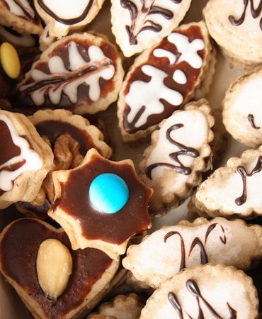 xmas homemade cookies from the czech republic の写真素材