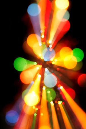 color xmas background from the color lightsの写真素材