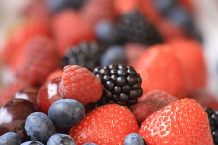 forest fruit as very nice food natural backgroundの写真素材