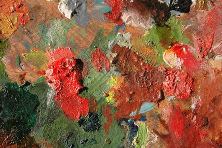 abstract muliticolor background from the old paletteの写真素材
