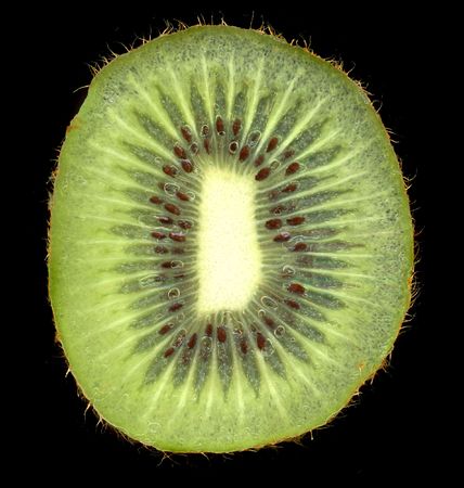 nice detail slice of kiwi as food backgroundの写真素材
