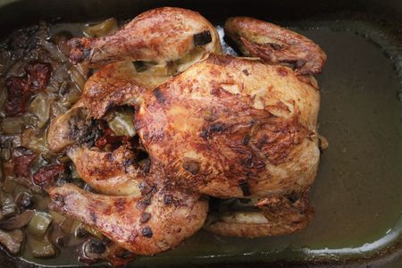 grilled chicken as very nice food backgroundの写真素材
