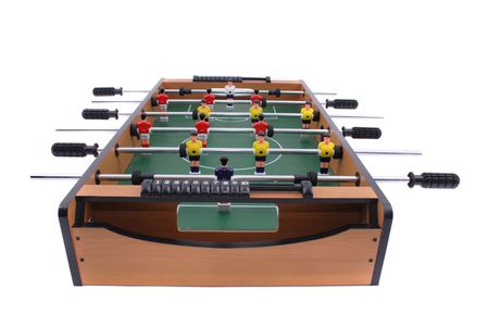 table soccer isolated on the white backgroundの写真素材