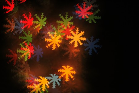 christmas background from the color xmas lightsの写真素材